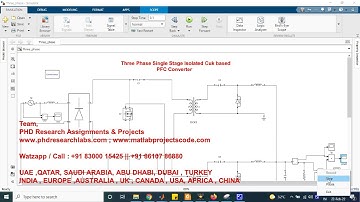 Three Phase Single Stage Isolated Cuk based PFC Converter