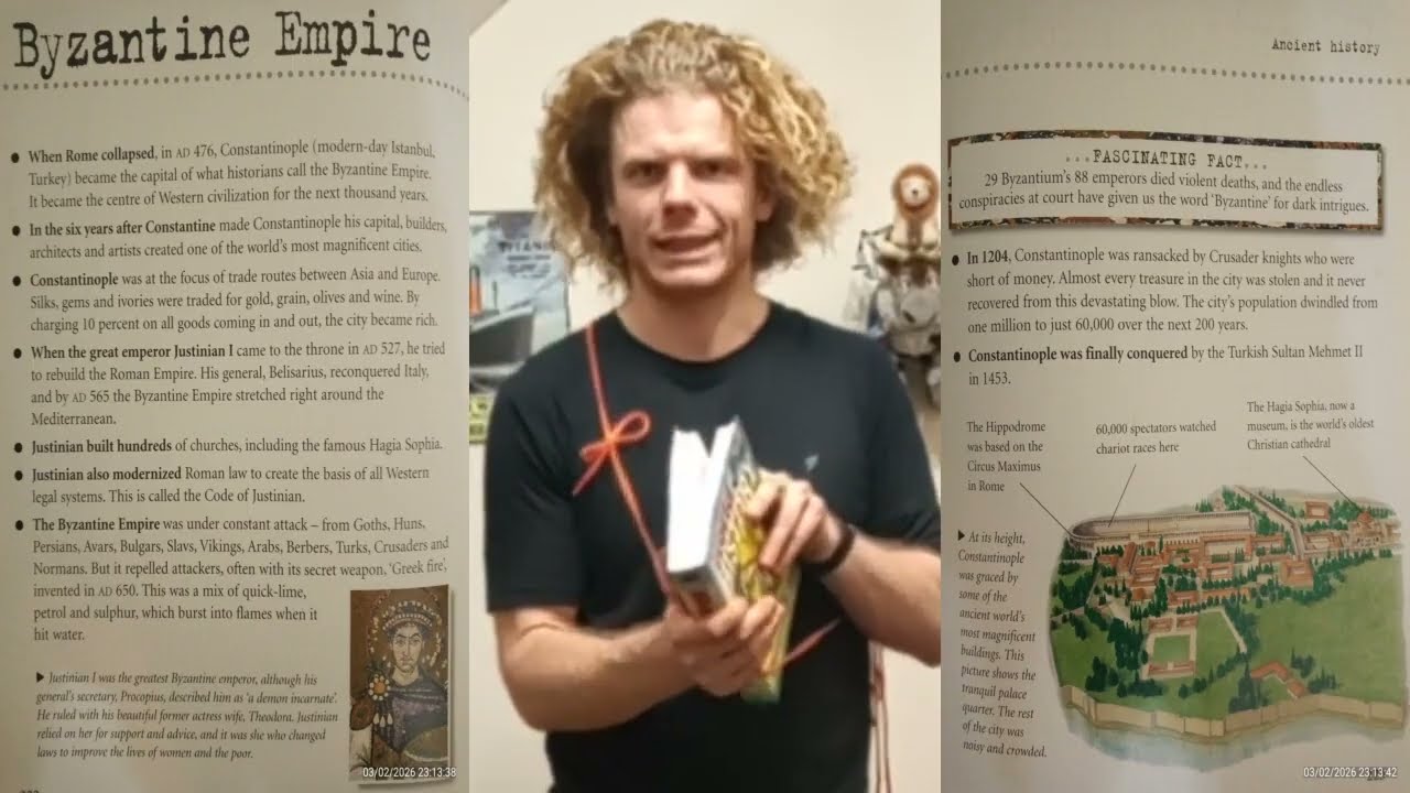 Roman Empire Studies Part 6, The Byzantine Empire, and Tip Toe Yoga, Reg. MNWXDHNI