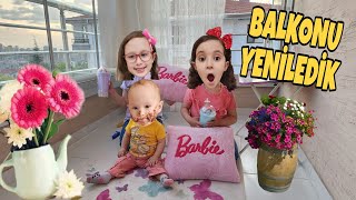 Bahar Banu Alya Ve Asel Mi̇ra İle Balkonumuzu Düzenledi̇k Temi̇zli̇k Yaptik Resimi