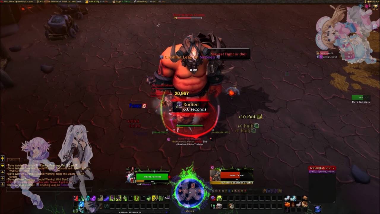 WoW Demon Hunter Solo : Mythic Slave Watcher Crushto