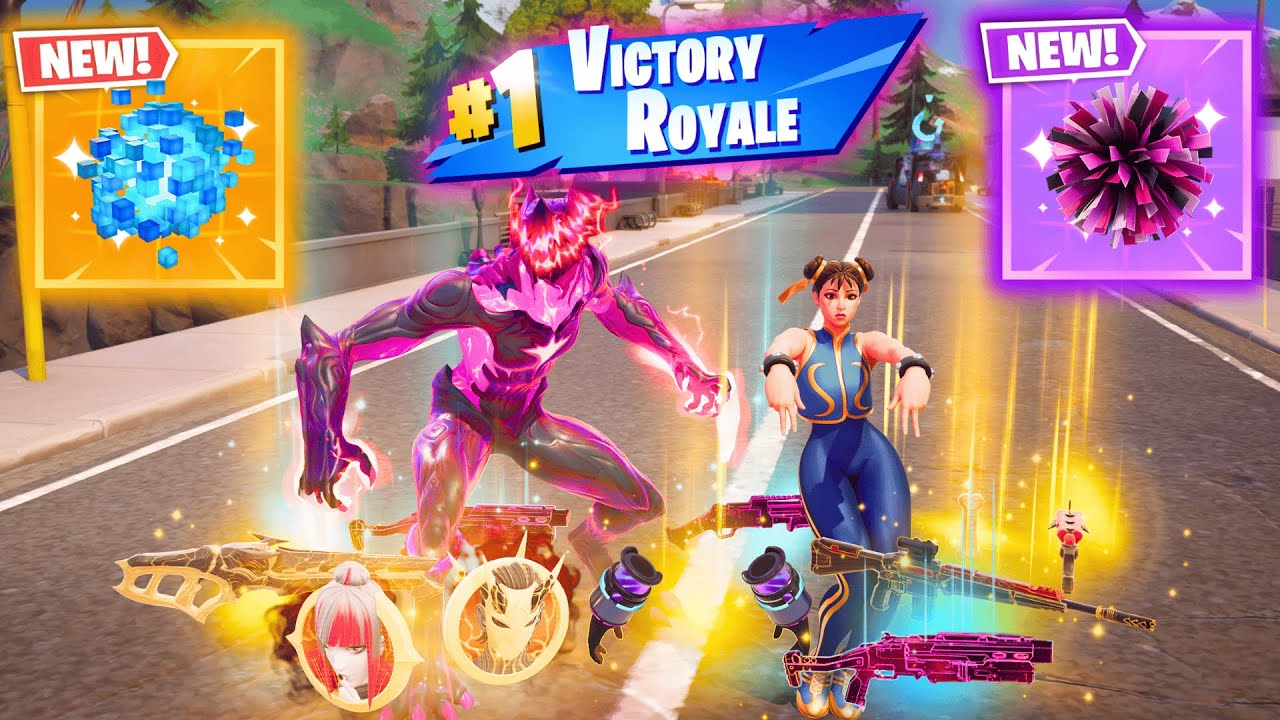 STORMBEAST'S POM POMS + CHUN-LI ALL EXOTIC AND MYTHIC GUNS IN FORTNITE (NEW! Chapter 6 Season 3)