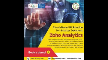 Zoho Analytics Cloud based solutions