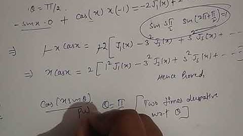 BESSEL EQUATION ¶¶exercise 2.2¶¶