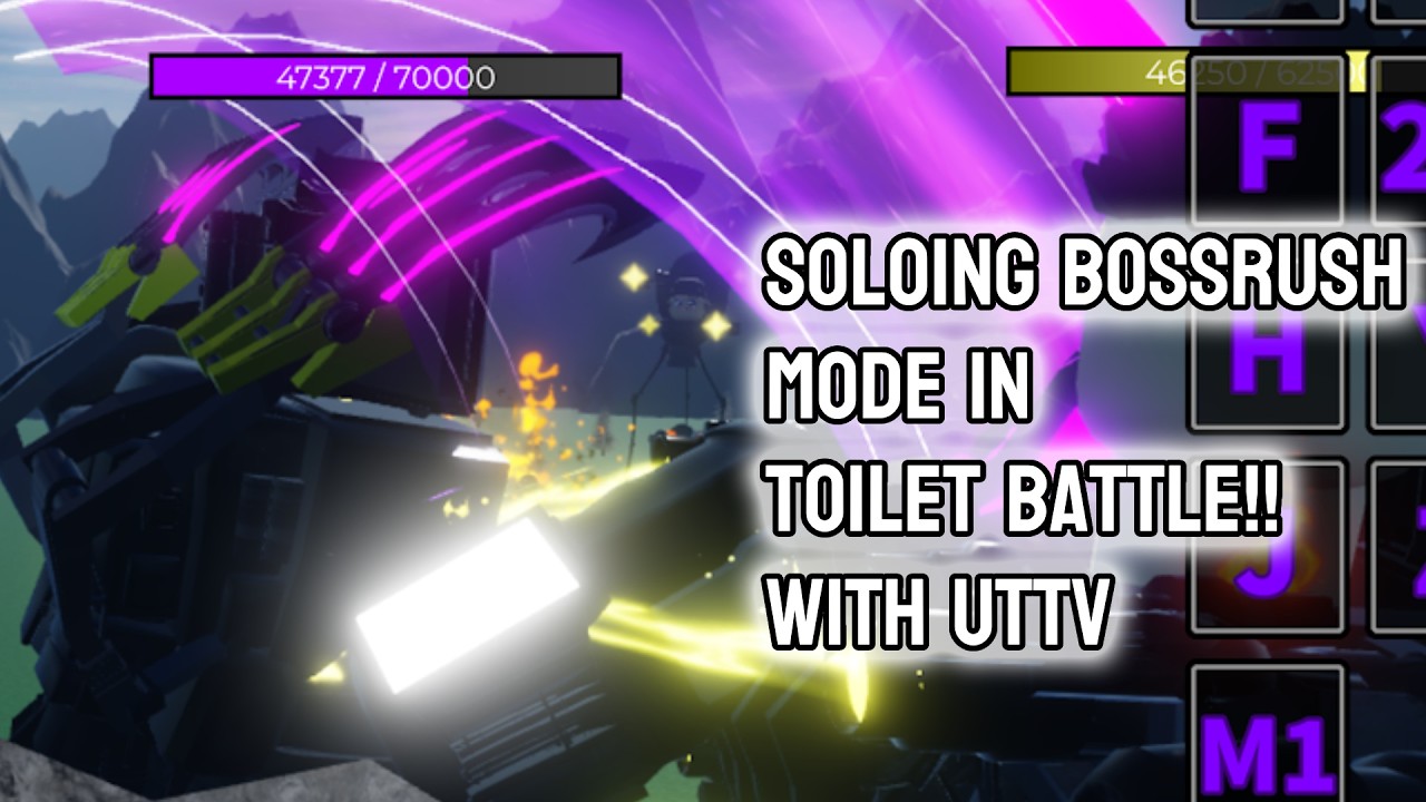 SOLOING BOSS RUSH IN TOILET BATTLE |ROBLOX TOILET BATTLE