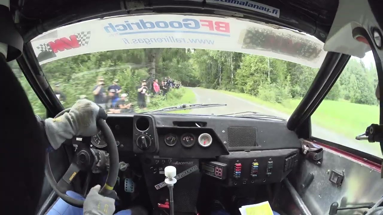 Luksushuvilat.fi ralli 2023 ek4 Rautaniemi 00-auto Pyymäki-Tuomisto