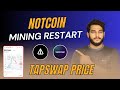 Notcoin mining again start in telegram wallet  tapswap coin price