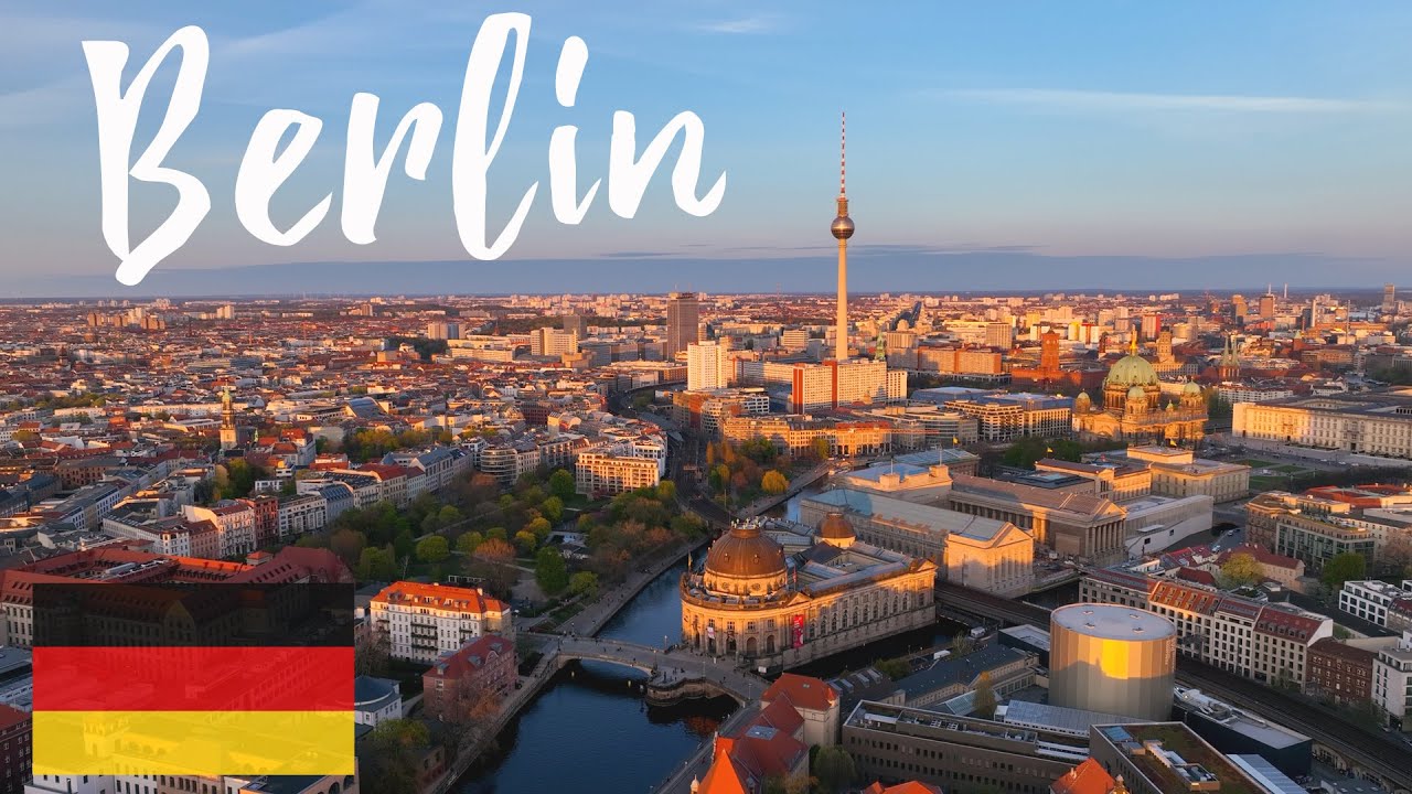 Sonnenuntergang in BERLIN von oben [4K|60fps] - YouTube