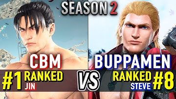 T8 🔥 CBM (#1 Ranked Jin) vs BUPPAMEN (#8 Ranked Steve) 🔥 Tekken 8 High Level Gameplay