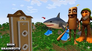 SURVIVING AGAINST TUNG TUNG SAHUR AND FRIENDS in Minecraft - Gameplay - Coffin Meme