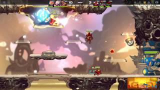 Awesomenauts: Knockback into mines