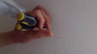 How To Make Hole In Concrete Wall For Raw Plugs & Screw Without a Drill