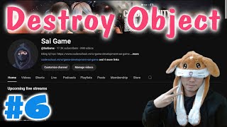 E6 - Destroy GameObject in Unity 2D
