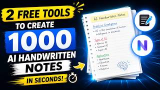 Don't Waste Time Writing Notes! Use This AI Method Instead