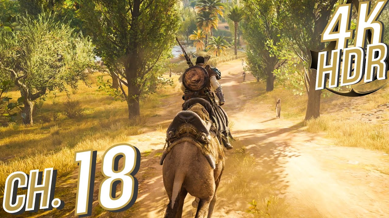 [4K HDR] Assassin's Creed: Origins (100%, Nightmare, Exploration) Walkthrough 18 - The Hungry River