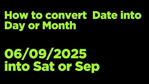 Excel Magic: Convert Dates into Month & Day Instantly!#Excel #ExcelTips #LearnExcel