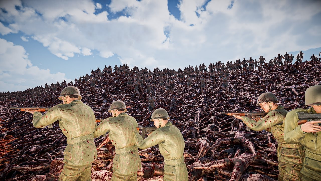 20 SUPER SOLDIER  vs 1,000,000 ZOMBIES - Ultimate Epic Battle Simulator 2
