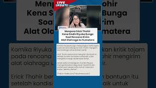 Sentilan Riyuka Bunga ke Erick Thohir: Alat Olahraga untuk Korban Banjir, Benarkah Solusi?