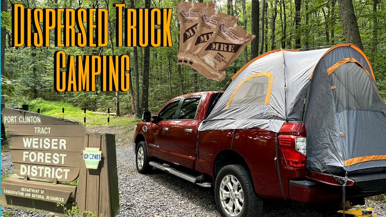 Ate my 1st MRE, Dispersed Truck Camping Weiser State Forest Port Clinton 