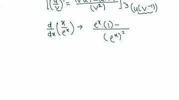 The Quotient Rule : Example 1