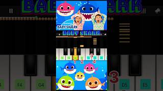 baby shark - Easy Piano Tune ? baby shark funk | Piano Tutorial ?piano babyshark shorts