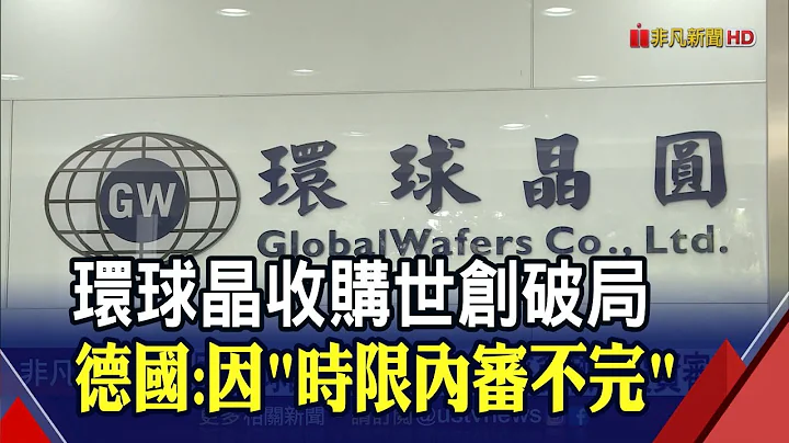 環球晶收購世創破局 交易截止日前未取得德國政府核准!環球晶須付15.6億元交易終止費｜非凡財經新聞｜20220201 - 天天要聞