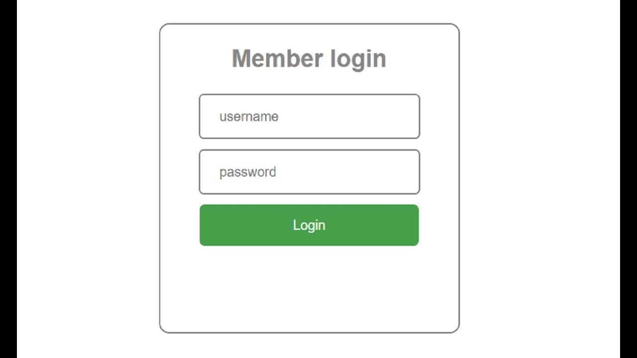 code html สํา เร็ จ รูป  2022  Thiết kế Form Login chỉ với HTML \u0026 CSS