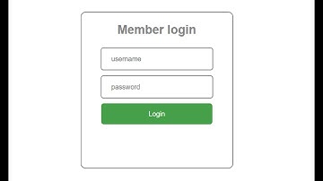 Thiết kế Form Login chỉ với HTML & CSS