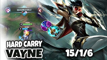 Wild Rift VAYNE | VAYNE INSANE HARD CARRY In Season 7 | GAMEPLAY | #vayne #wildrift #adc
