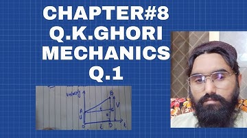 EQUATION OF MOTION USING GRAPHCAL METHOD.CHAPTER 8.Q.K.GHORI MECHANICS