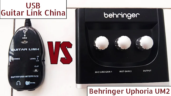 USB Guitar Link China VS Behringer U Phoria Um2