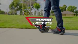 Razor Turbo Jetts Electric Heel Wheels Short Ride Video 2