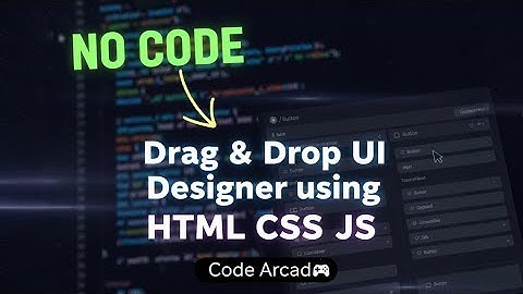 Drag & Drop UI Designer 🔥 | HTML CSS JS | Inspired by .NET 💻