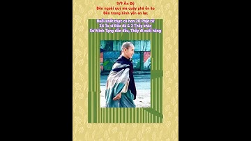 9/9 Ấn Độ. Bên ngoài quỷ ma quậy phá ồn ào. Bên trong khất thực bình yên an lạc #minhtue #suminhtue