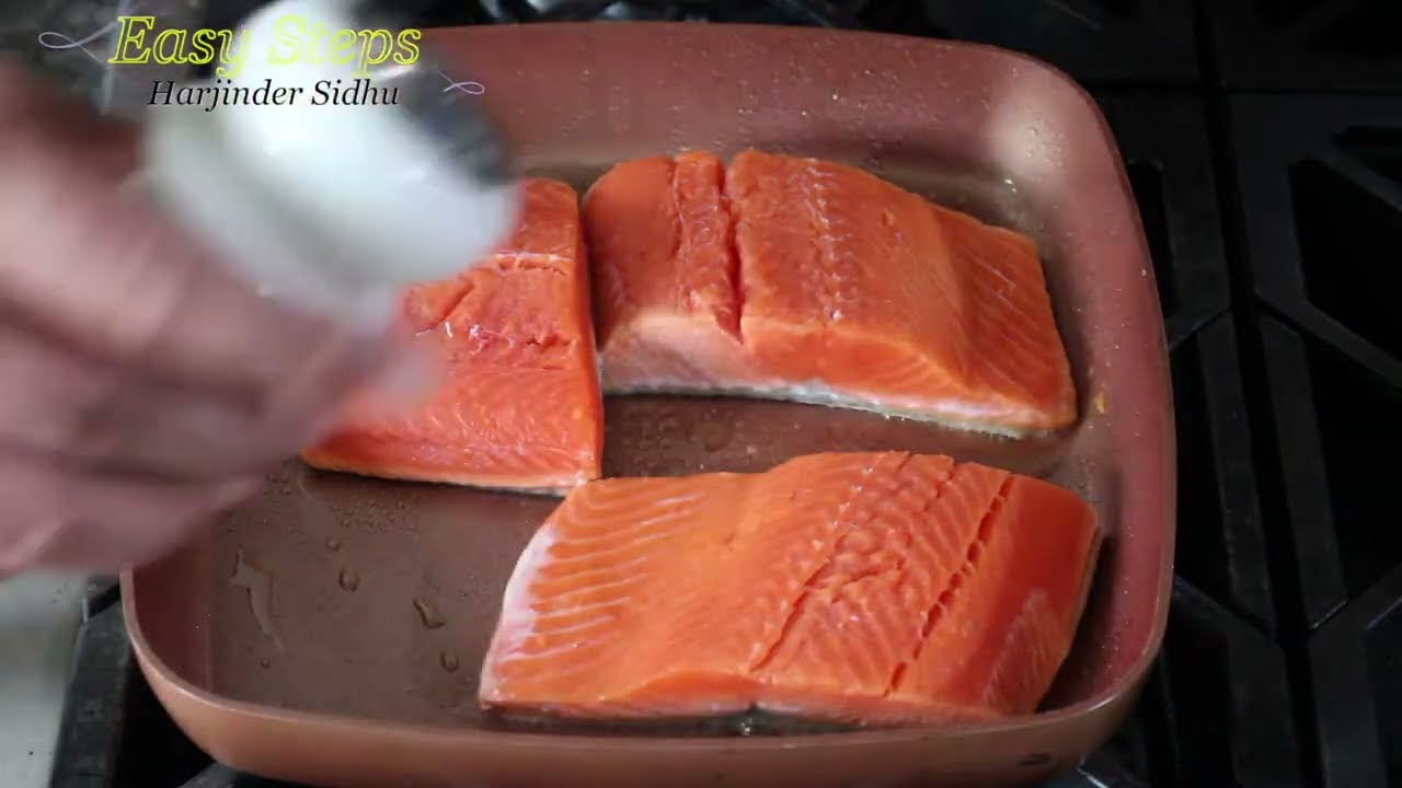 FAST RECIPE Pan Fry Sockeye Salmon Fish | Wild Atlantic Sockeye Salmon Fish Fillets - YouTube