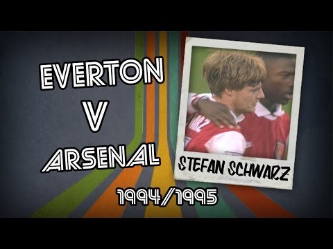 STEFAN SCHWARZ  - Everton v Arsenal, 94/95 | Retro Goal