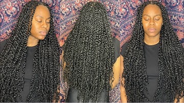 PASSION TWIST TUTORIAL ON 4C Natural Hair | SUPER EASY PASSION TWIST TUTORIAL #Passiontwist