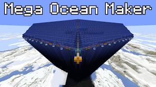 Extendable Ocean Maker (flooding machine) [Minecraft Java Edition]