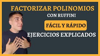 FACTORIZACIÓN de Polinomios por Ruffini *de Cualquier Grado* [Ejercicios RESUELTOS]
