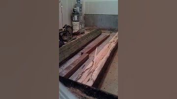 Splitting a glulam 8x17-14 by hand