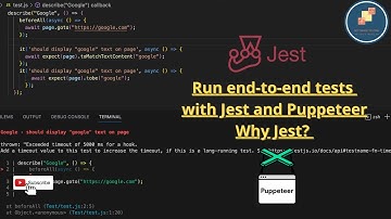 Automation Testing - Configure and run end to end test with Jest Puppeteer - Live code