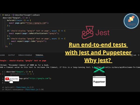 How to configure Jest Puppeteer for end to end automation testing?