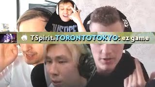 Реакция стримеров на EZ GAME от TORONTOTOKYO Team Spirit vs OG ( Dota 2 Дота ) гг изи игра ti10 ti