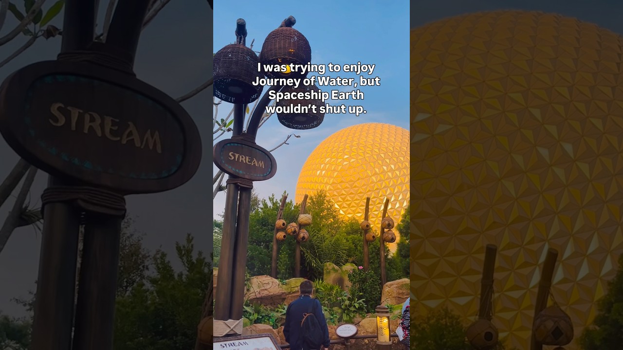 Golden Hour Spaceship Earth 