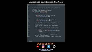 Leetcode 222. Count Complete Tree Nodes in Python | Python Leetcode | Python Coding Tutorial | ASMR
