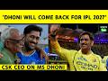 MS DHONI PAR CSK NE DI HUGE STATEMENT, 'HOPE HE WILL COME BACK FOR IPL 2027' | CSK ON COACH FLEMING