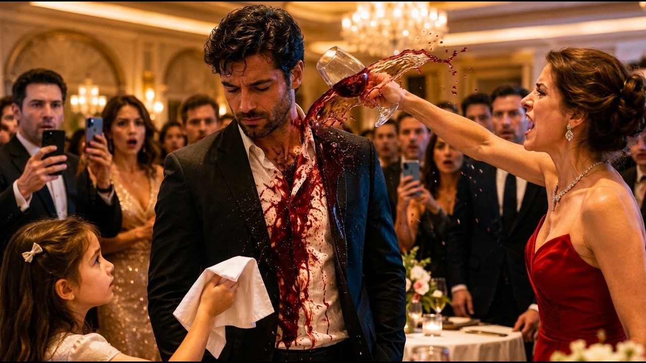 Nunca olvidaré la noche en que una mujer elegante me lanzó vino a la cara delante de doscientos empresarios, mientras todos se reían de mi traje barato. No respondí. Solo acepté el pañuelo que una...