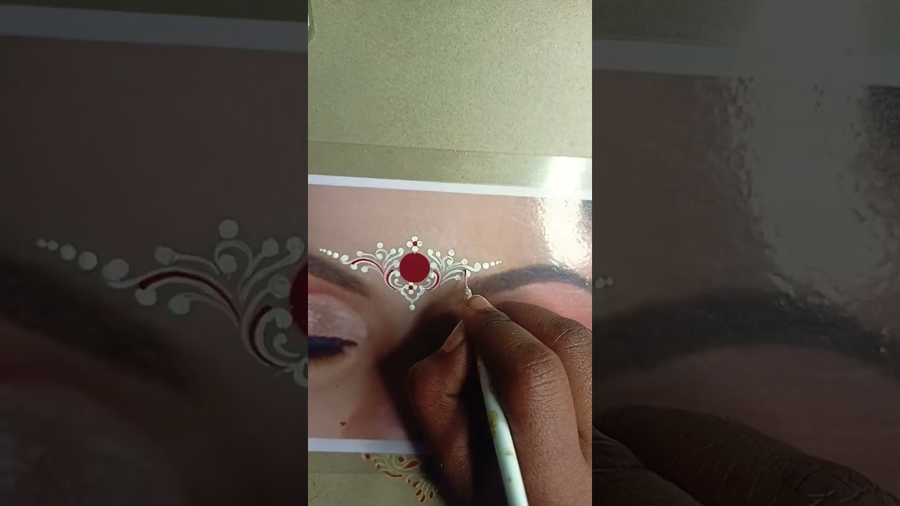 simple bridal bindi design highlights ❤️