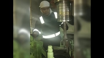 Renewing of Piston Assembly of Main Air Compressor onboard.