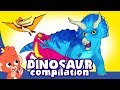 Learn Dinosaurs for Kids | Cute and Scary Dinosaur Cartoons | t-rex Triceratops | Club Baboo