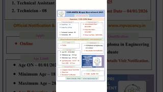 CSIR-AMPRI Bhopal Recruitment 2025 #mp_vacancy_2025 #mpjobs #mpjob #mpvacancy #jobs #job #mpjobs2025